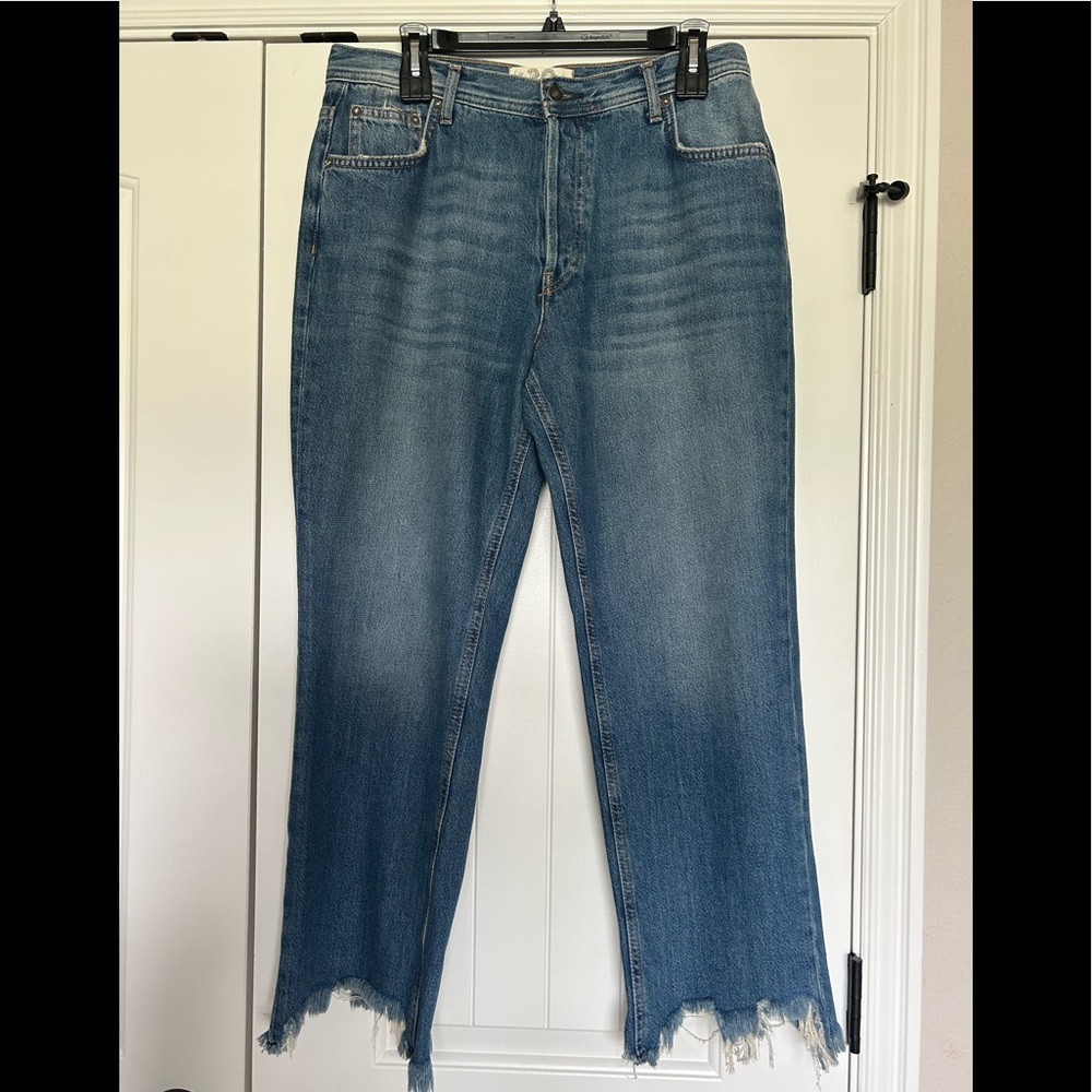 Free People We The Free Button Fly Maggie Straight Leg Jeans